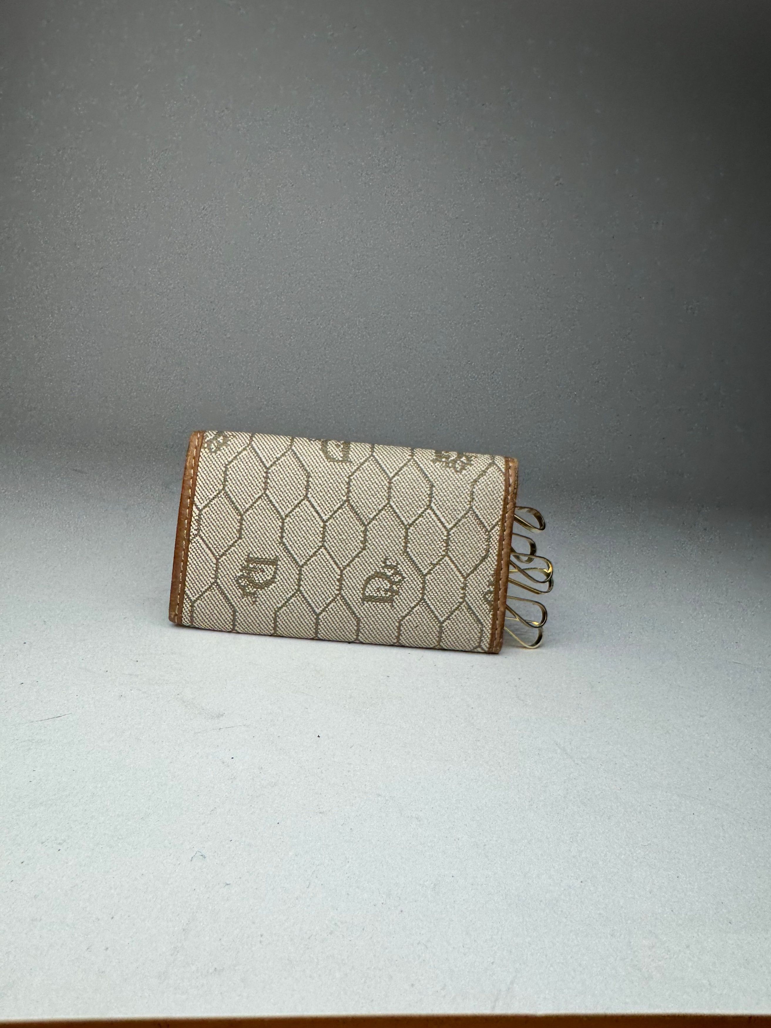 Dior Vintage Monogram Key Holder beige brown Size ONE SIZE - 8 Thumbnail