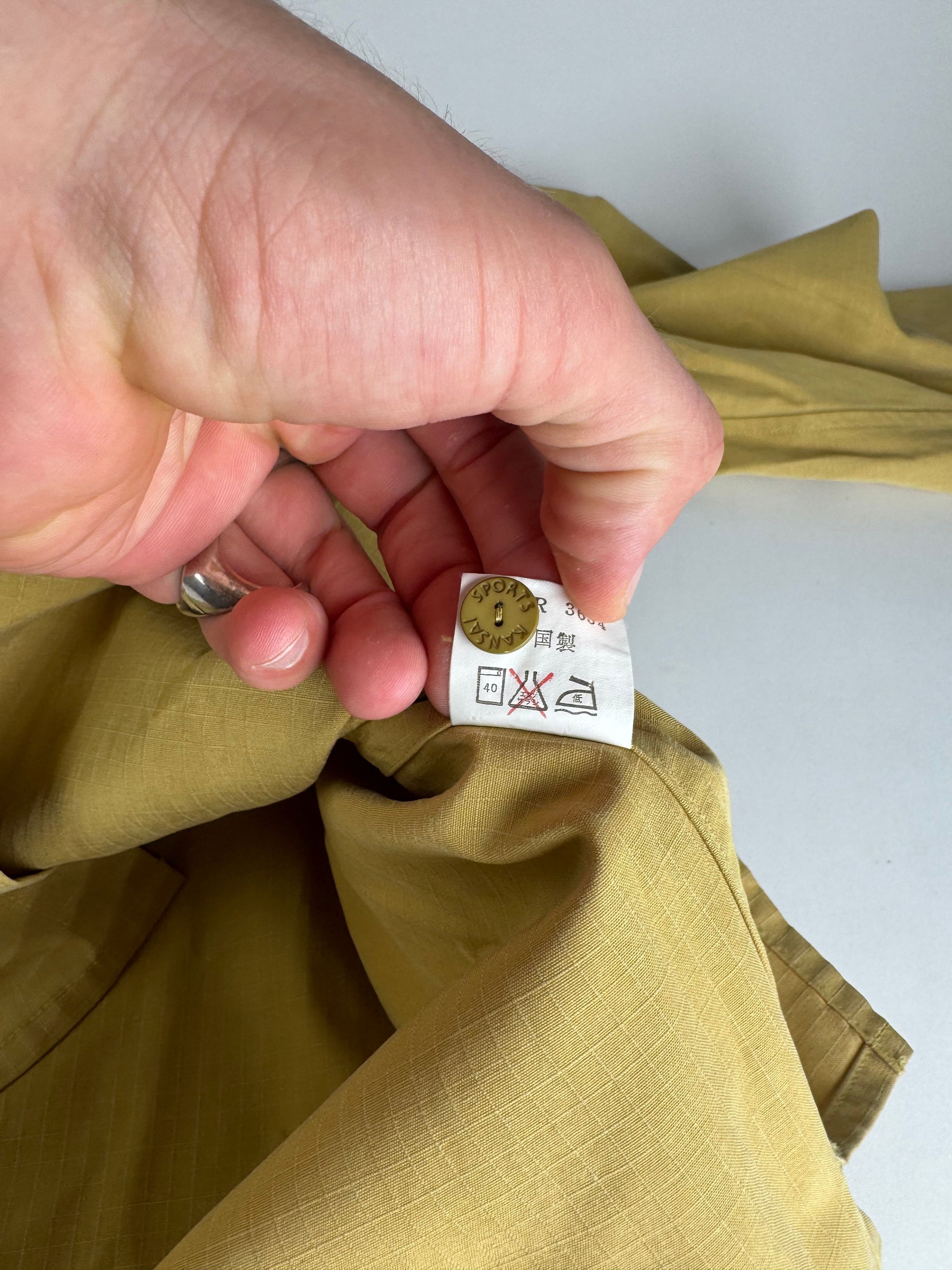 Kansai Yamamoto Vintage Shirt Yellow Black L Size L / US 10 / IT 46 - 10 Thumbnail