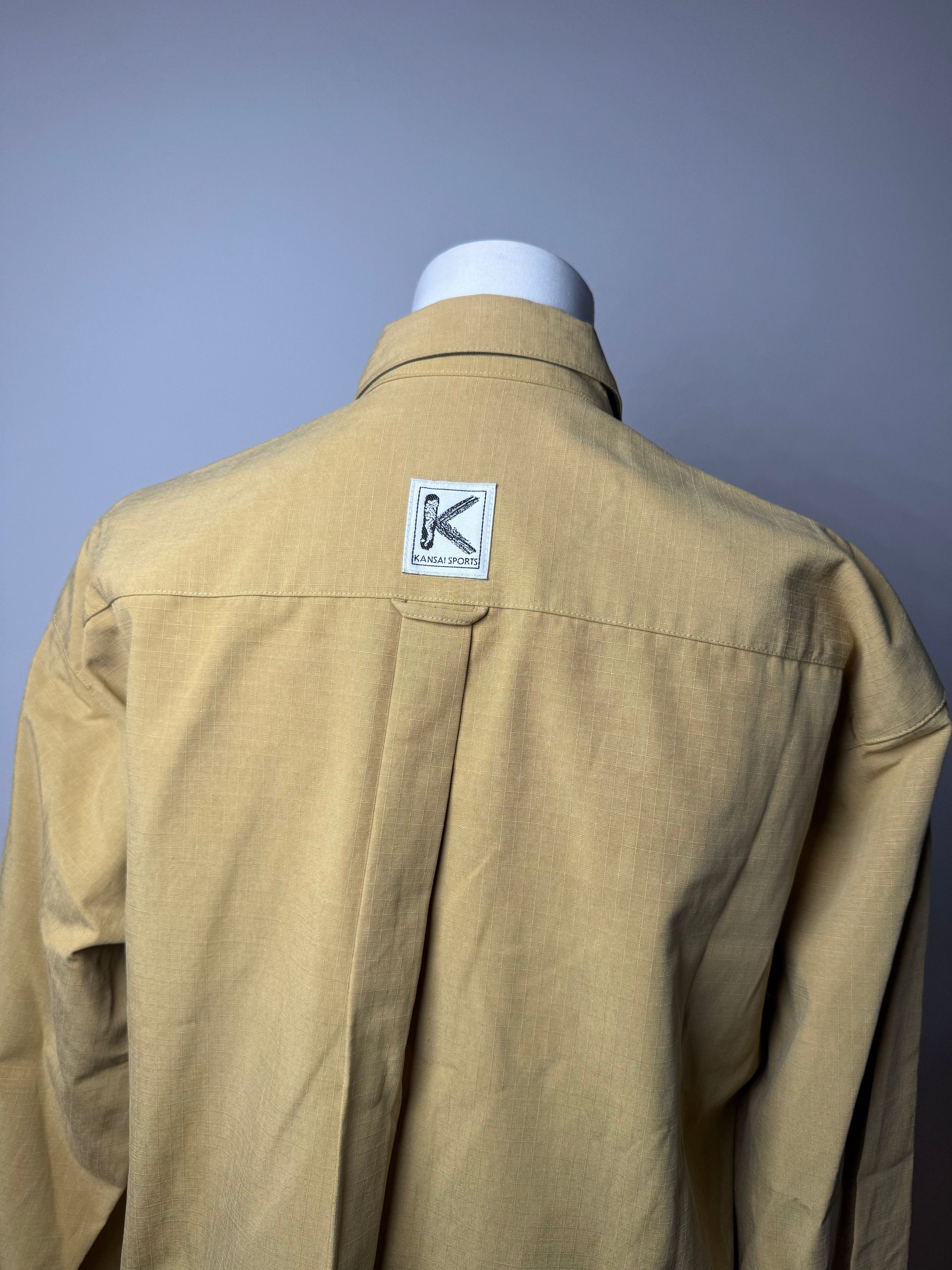 Kansai Yamamoto Vintage Shirt Yellow Black L Size L / US 10 / IT 46 - 15 Thumbnail