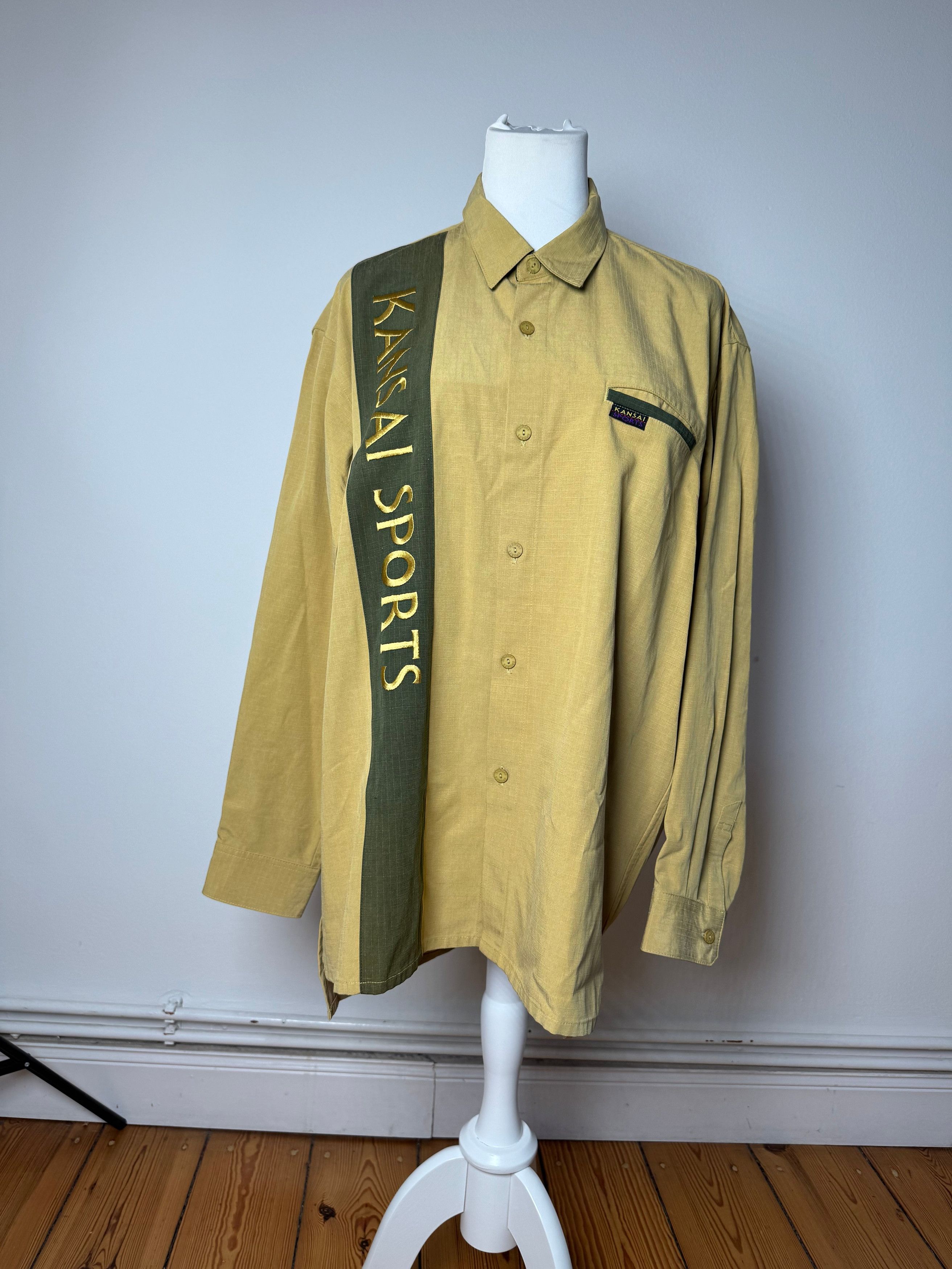 Kansai Yamamoto Vintage Shirt Yellow Black L Size L / US 10 / IT 46 - 13 Thumbnail