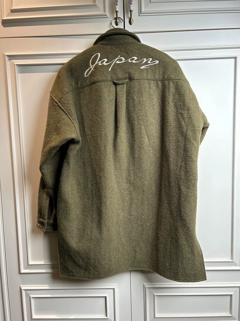 READYMADE Flame Embroidery Wool Oversize Shirt Jacket - dmc Size US M / EU 48-50 / 2 - 5 Thumbnail