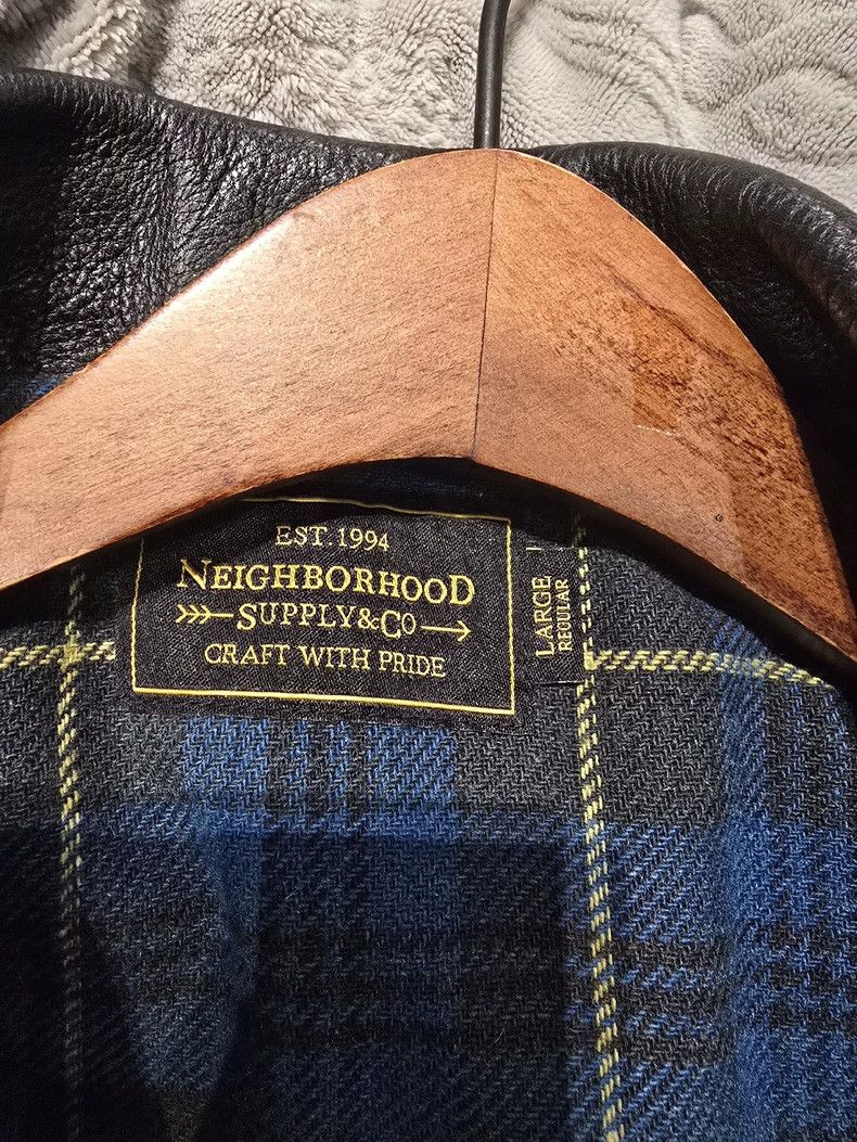 Neighborhood NEIGHBORHOOD NBHD Leather Jacket - dmc Size US L / EU 52-54 / 3 - 3 Thumbnail