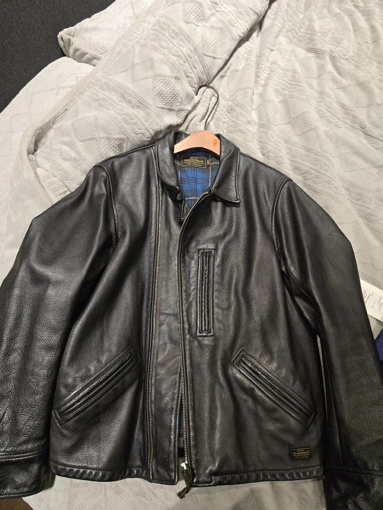 Neighborhood NEIGHBORHOOD NBHD Leather Jacket - dmc Size US L / EU 52-54 / 3 - 2 Thumbnail
