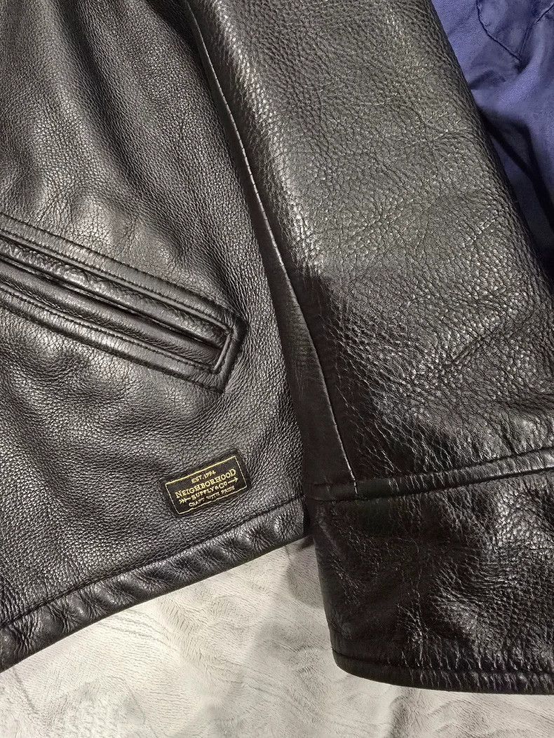 Neighborhood NEIGHBORHOOD NBHD Leather Jacket - dmc Size US L / EU 52-54 / 3 - 5 Thumbnail