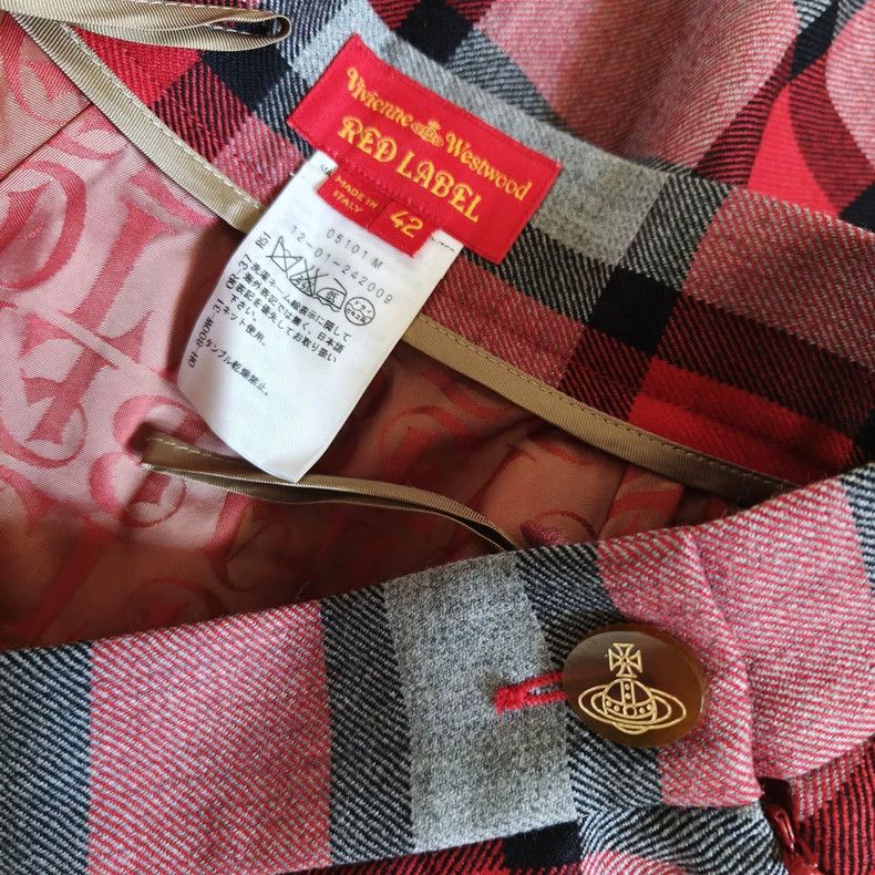 Vivienne Westwood Vivienne Westwood Red Plaid Wool Skirt - dmc Size US 31 - 7 Thumbnail