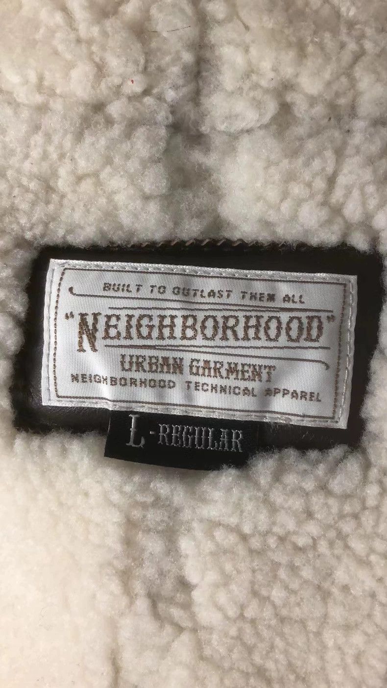 Neighborhood NEIGHBORHOOD B-3 Shearling Leather Vest - dmc Size US L / EU 52-54 / 3 - 7 Thumbnail