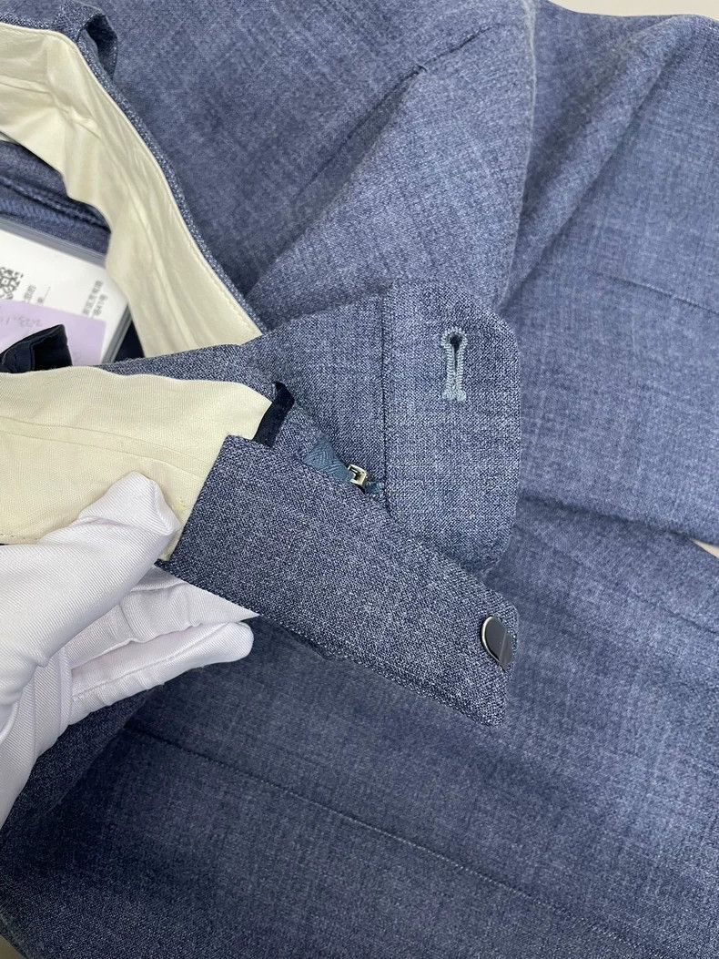 The Row The Row Blue Gray Wool Cotton Trousers - dmc Size US 26 / EU 42 - 8 Thumbnail