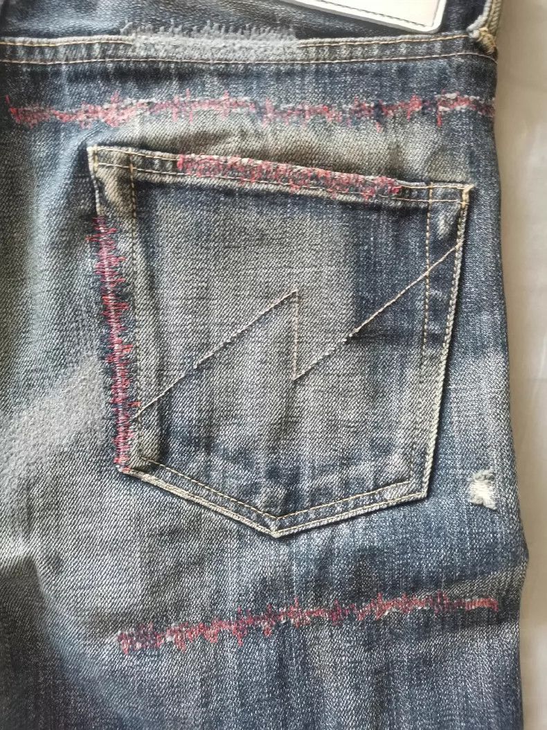 Neighborhood Neighborhood NBHD Red Cut Denim Jeans - dmc Size US 28 / EU 44 - 5 Thumbnail