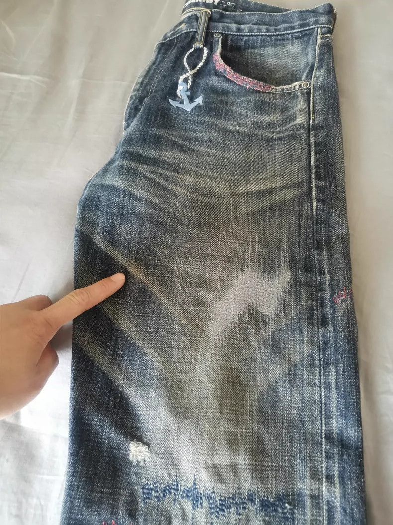 Neighborhood Neighborhood NBHD Red Cut Denim Jeans - dmc Size US 28 / EU 44 - 9 Thumbnail