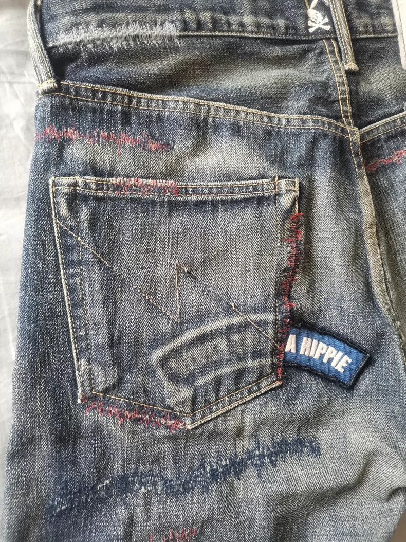 Neighborhood Neighborhood NBHD Red Cut Denim Jeans - dmc Size US 28 / EU 44 - 4 Thumbnail