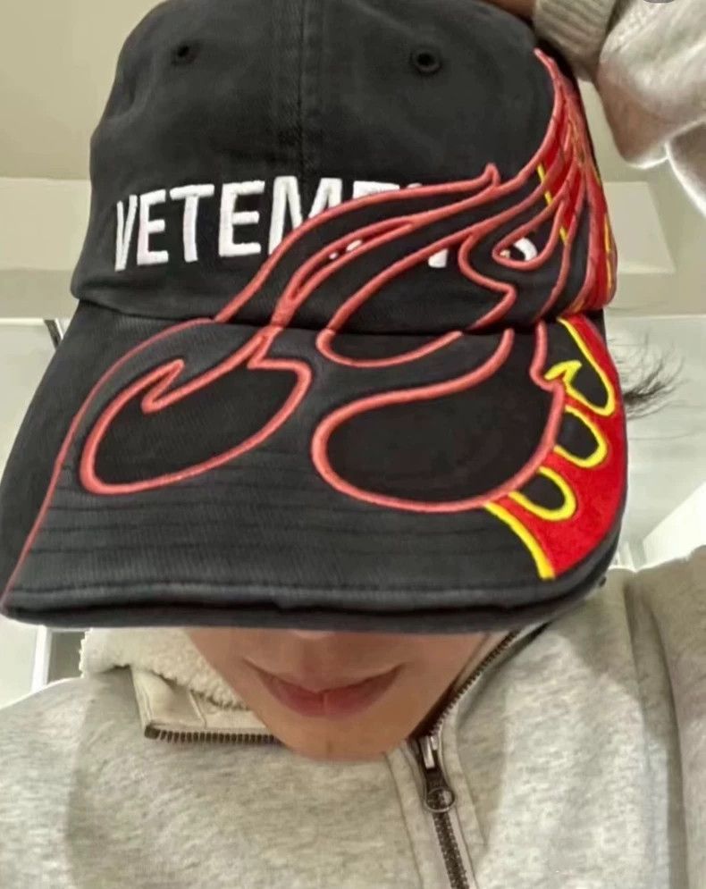 Vetements Vetements Flame Embroidery Baseball Cap - dmc Size ONE SIZE - 7 Thumbnail