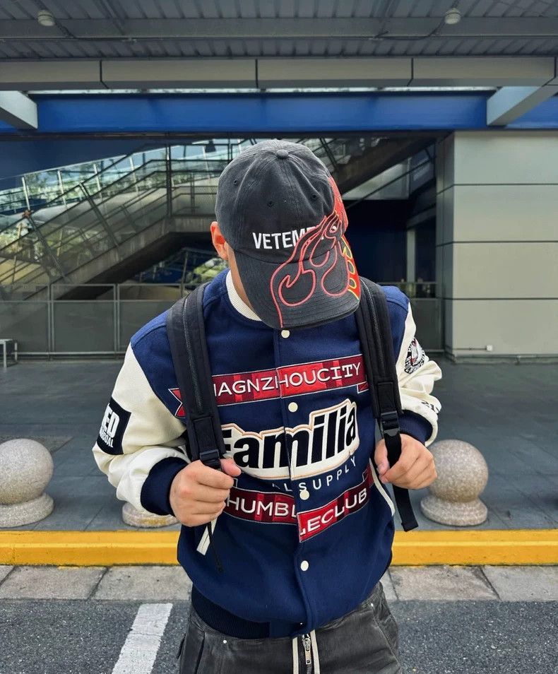 Vetements Vetements Flame Embroidery Baseball Cap - dmc Size ONE SIZE - 9 Thumbnail