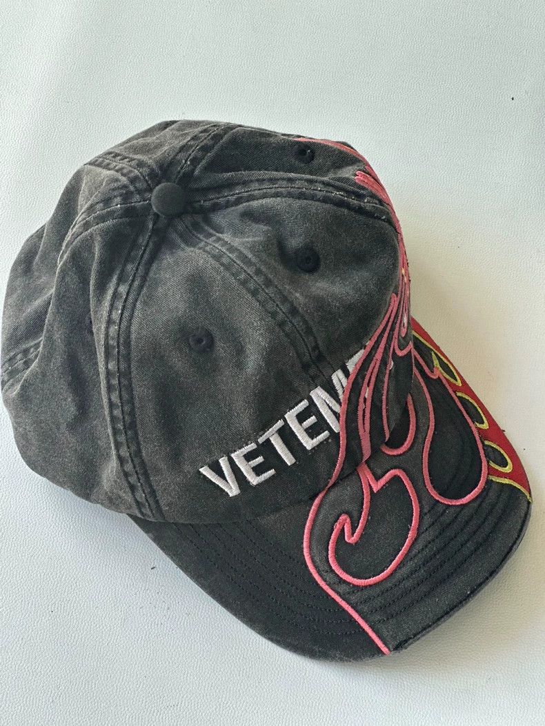 Vetements Vetements Flame Embroidery Baseball Cap - dmc Size ONE SIZE - 2 Thumbnail