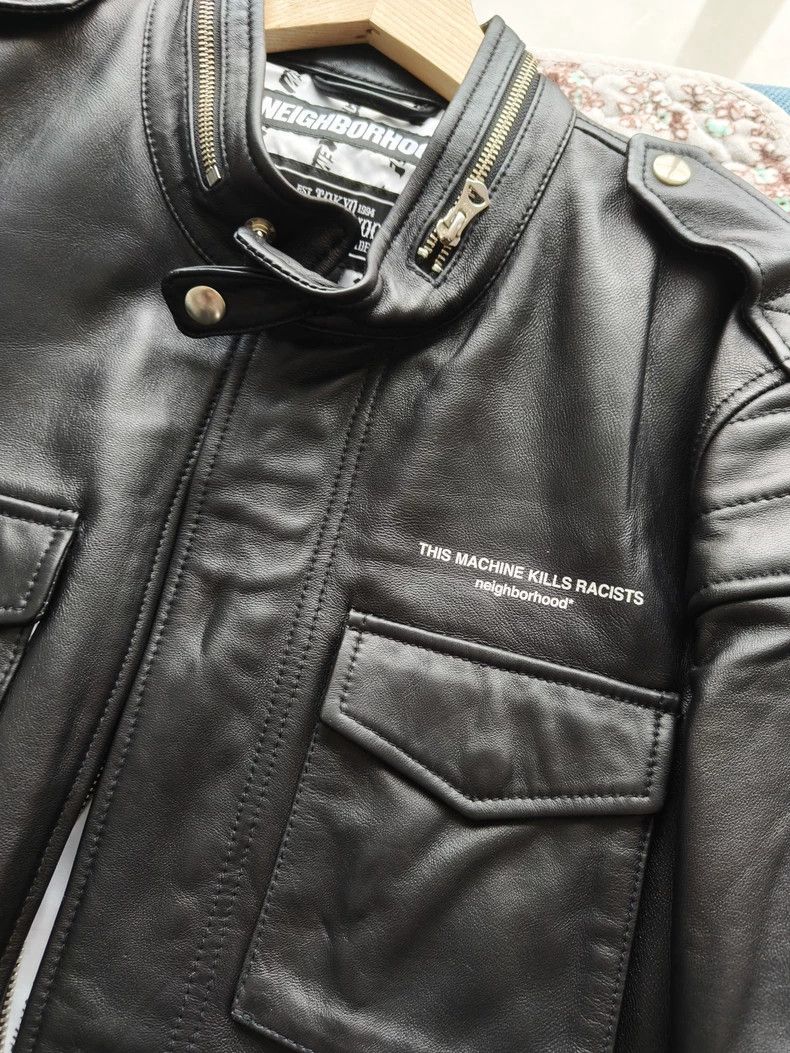 Neighborhood NEIGHBORHOOD Sheepskin Leather Jacket - dmc Size US L / EU 52-54 / 3 - 2 Thumbnail