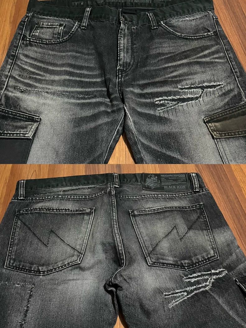 Neighborhood NEIGHBORHOOD 11AW Checkerboard Denim Jeans - dmc Size US 38 / EU 54 - 3 Thumbnail