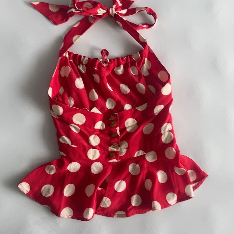 Vivienne Westwood Vivienne Westwood Polka Dot Halter Top - dmc Size US S / EU 44-46 / 1 - 2 Thumbnail