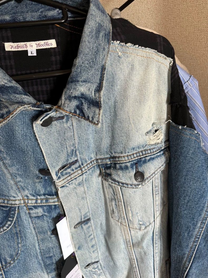 Needles Needles REBUILD BY NEEDLES Denim Jacket - dmc Size US L / EU 52-54 / 3 - 5 Thumbnail