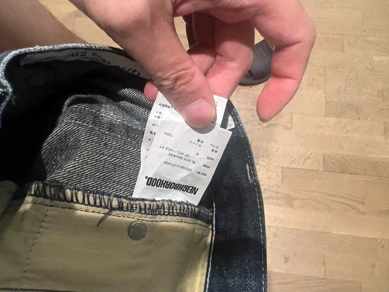 Neighborhood NEIGHBORHOOD BLOCK S Denim Pants - dmc Size US 26 / EU 42 - 8 Thumbnail