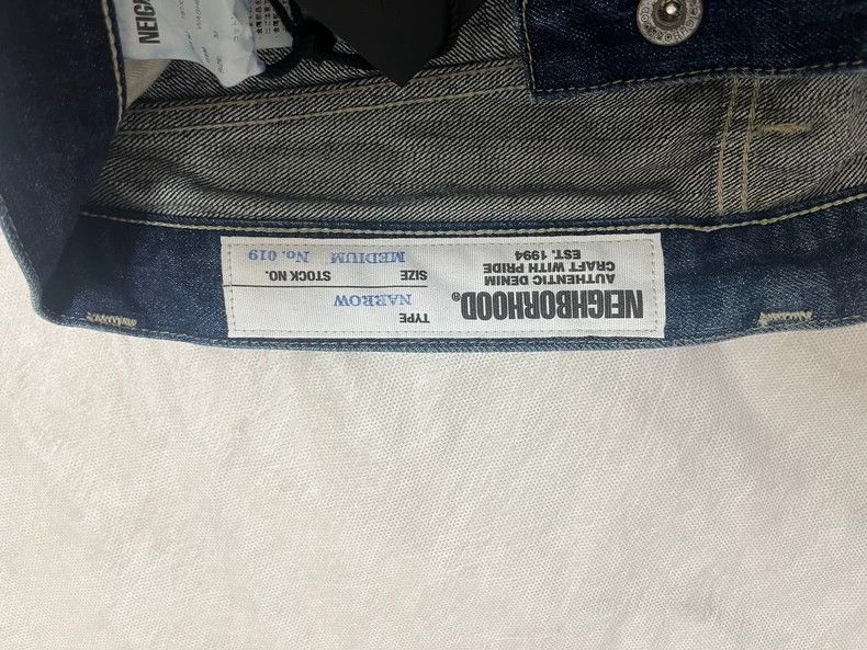 Neighborhood NEIGHBORHOOD Blue Washed Denim Jeans - dmc Size US 31 - 4 Thumbnail