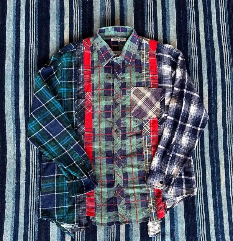Needles Rebuild By Needles Flannel Patchwork Shirt - dmc Size US M / EU 48-50 / 2 - 2 Thumbnail