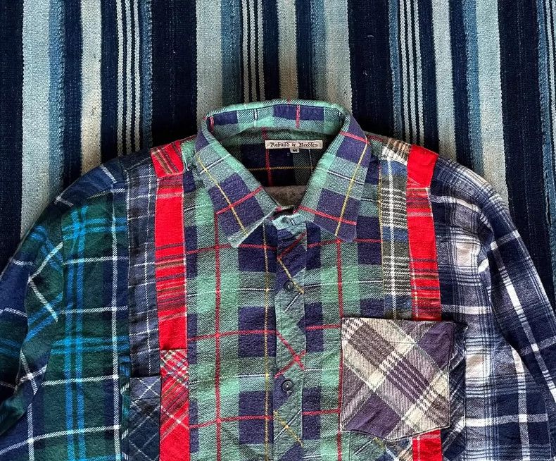 Needles Rebuild By Needles Flannel Patchwork Shirt - dmc Size US M / EU 48-50 / 2 - 4 Thumbnail