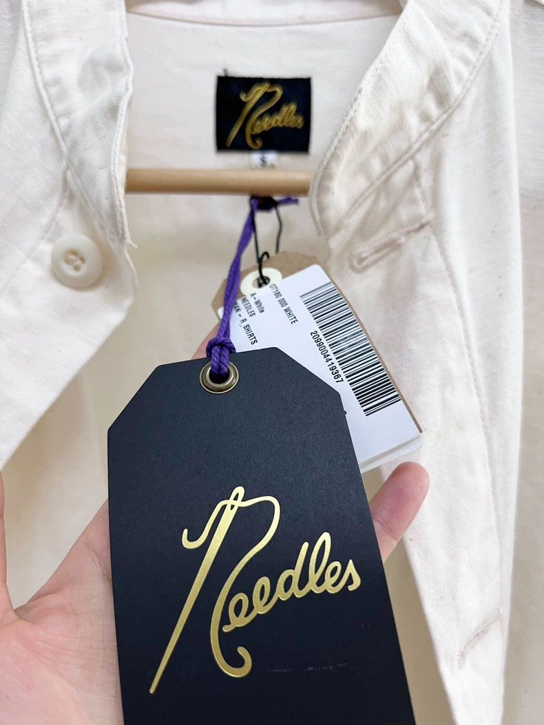 Needles Needles Embroidered Logo Cotton Oversize Shirt - dmc Size US S / EU 44-46 / 1 - 7 Thumbnail