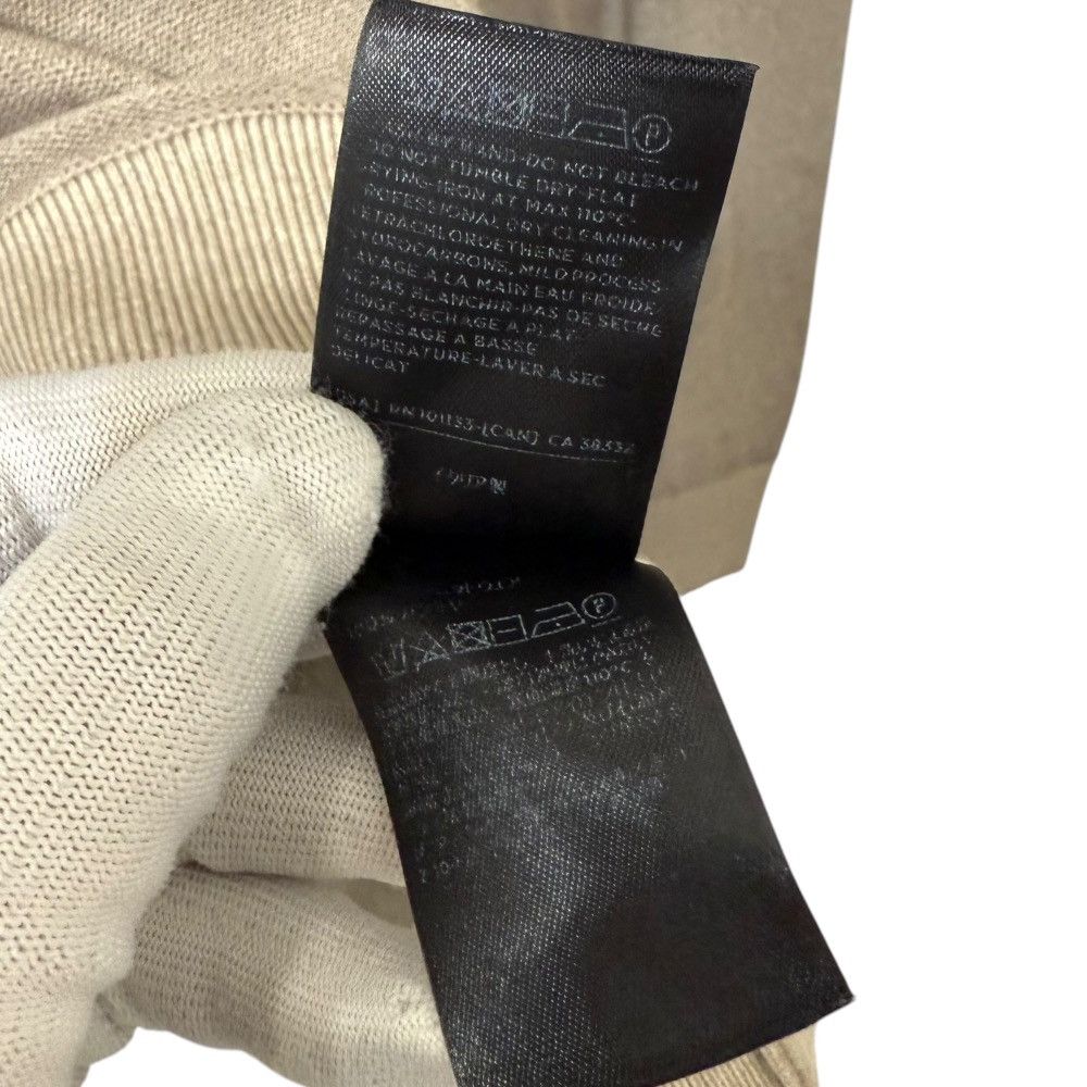 Zegna Ermenegildo Zegna 100% Cashmere Knit Natural Material Tops DUTY FREE for USA