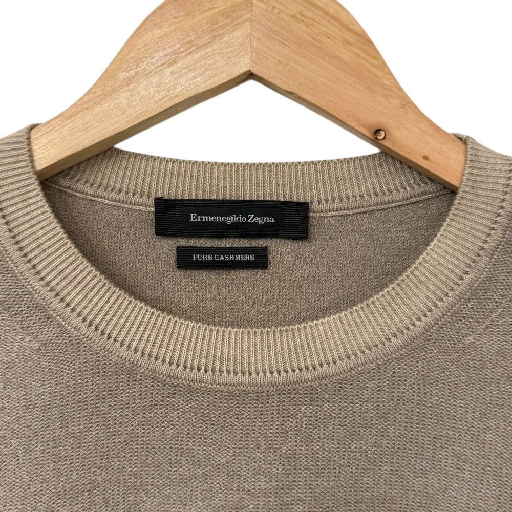 Zegna Ermenegildo Zegna 100% Cashmere Knit Natural Material Tops DUTY FREE for USA