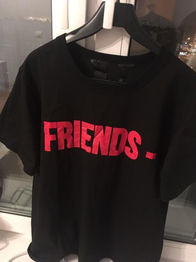 Red friends best sale vlone shirt