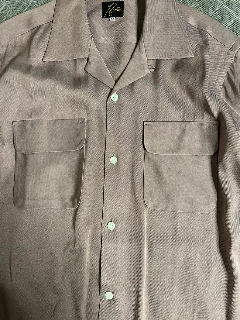Needles Needles Pink Silk Button-Up Shirt M - dmc Size US M / EU 48-50 / 2 - 5 Thumbnail