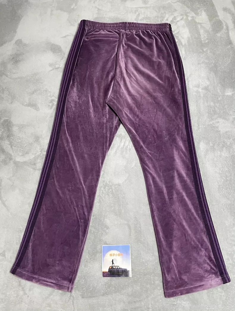Vintage needless Purple Velvet Pants - dmc Size US 36 / EU 52 - 2 Thumbnail