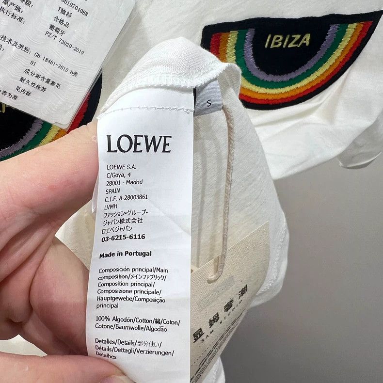 Loewe Loewe SS22 Rainbow Embroidered Short Sleeve - dmc Size US S / EU 44-46 / 1 - 4 Thumbnail