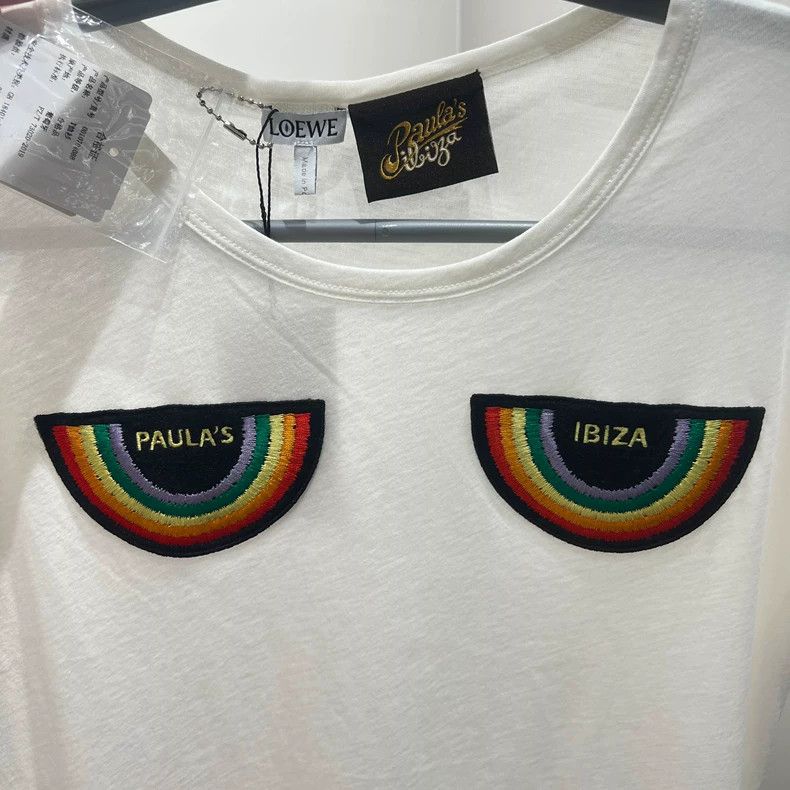 Loewe Loewe SS22 Rainbow Embroidered Short Sleeve - dmc Size US S / EU 44-46 / 1 - 5 Thumbnail