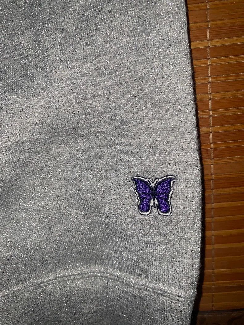 Needles Needles Butterfly Embroidery Silver Sweatshirt - dmc Size US L / EU 52-54 / 3 - 5 Thumbnail