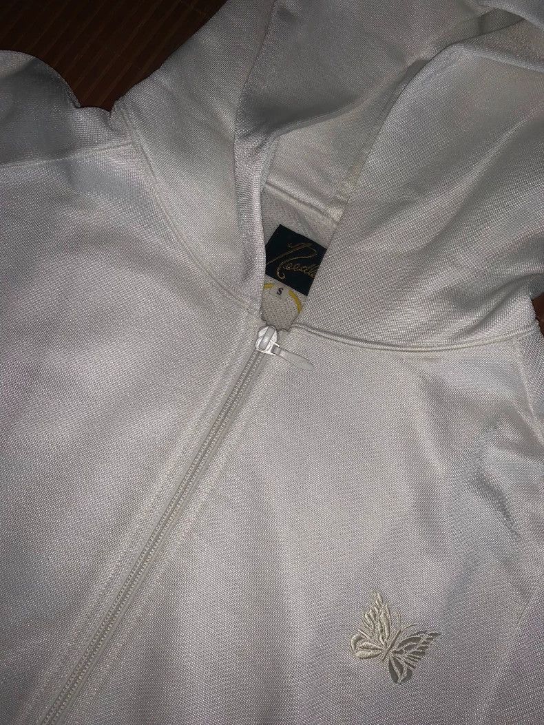 Needles Butterfly Embroidered Zip Hoodie - dmc