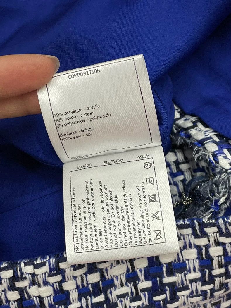 Chanel Chanel Blue White Tweed Plaid Shorts - dmc Size US 36 / EU 52 - 7 Thumbnail