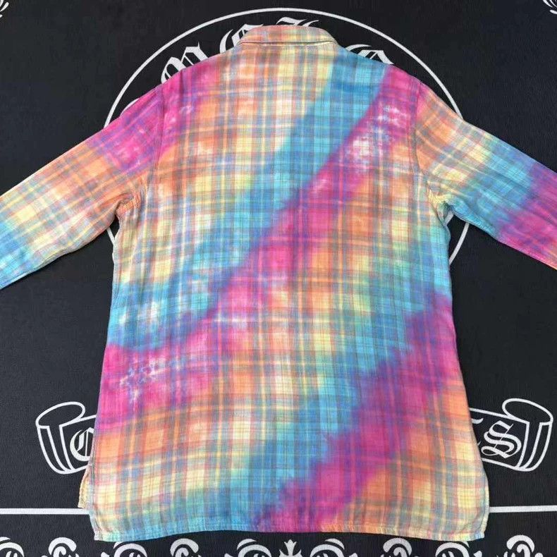 Loewe LOEWE Tie-Dye Check Shirt Jacket - dmc Size US L / EU 52-54 / 3 - 3 Thumbnail