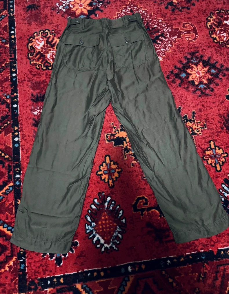Needles Needles Silk Banker Pants Green - dmc Size US 26 / EU 42 - 2 Thumbnail