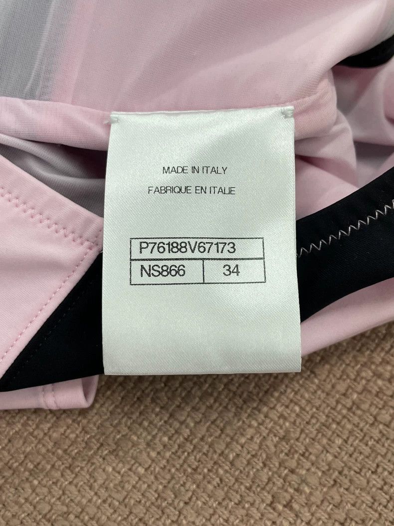 Chanel Chanel Coco Beach Pink Black Striped Top - dmc Size US XS / EU 42 / 0 - 5 Thumbnail