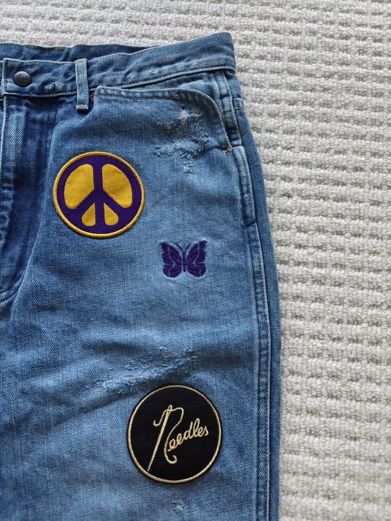 Needles NEEDLES Boot-Cut Distressed Jeans - dmc Size US 26 / EU 42 - 2 Thumbnail
