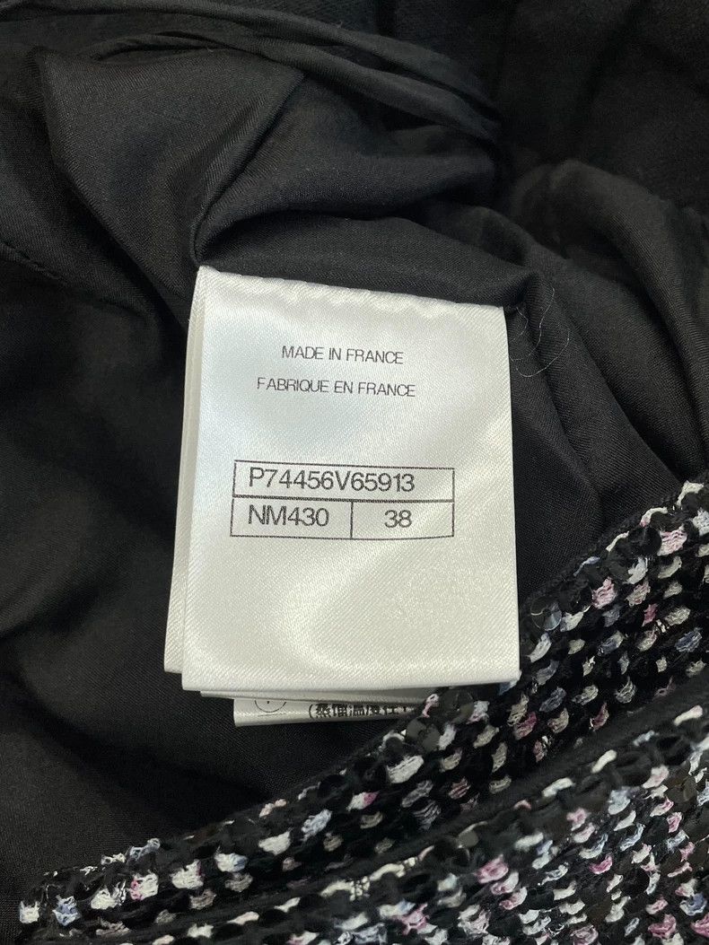 Chanel Chanel 23P Black Tweed Mini Skirt - dmc Size US 38 / EU 54 - 5 Thumbnail
