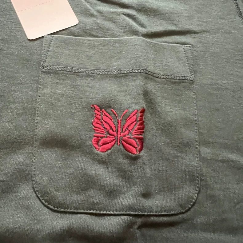 Needles NEEDLES Papillon Emb.Pocket TEE - dmc Size US M / EU 48-50 / 2 - 3 Thumbnail