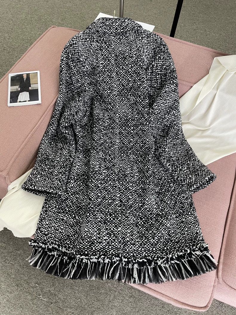 Chanel Chanel 20A Tweed Feather Coat - dmc Size US XS / EU 42 / 0 - 4 Thumbnail