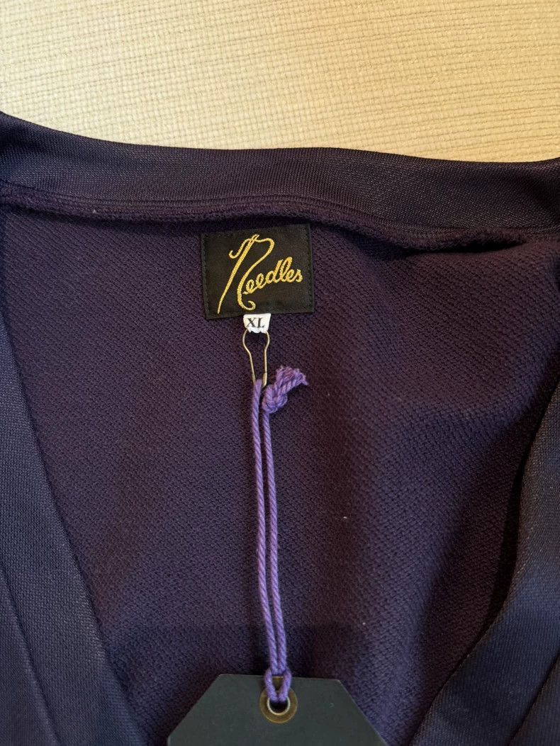 Needles Needles Men's Purple V-Neck Knit Cardigan - dmc Size US XL / EU 56 / 4 - 6 Thumbnail