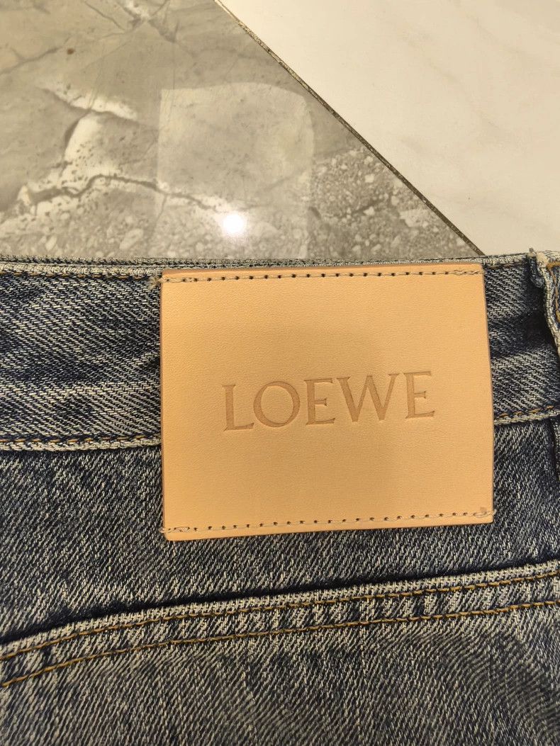 Loewe LOEWE Men's Blue Washed Jeans - dmc Size US 31 - 9 Thumbnail