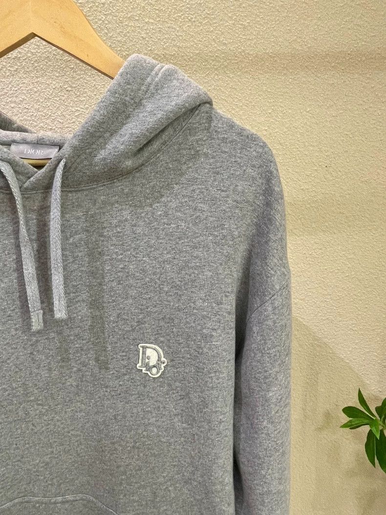 Dior Dior Classic Logo Embroidered Gray Hoodie L - dmc Size US L / EU 52-54 / 3 - 3 Thumbnail