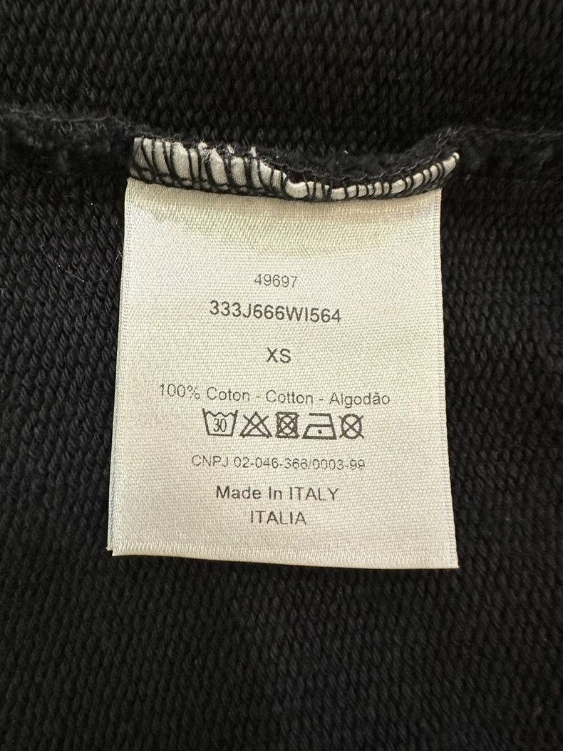 Dior Dior Logo Embroidered Black Sweatshirt XS - dmc Size US XS / EU 42 / 0 - 5 Thumbnail