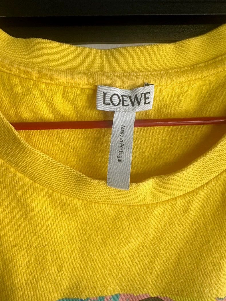 Loewe Loewe Yellow Short Sleeve T-shirt - dmc Size US L / EU 52-54 / 3 - 3 Thumbnail