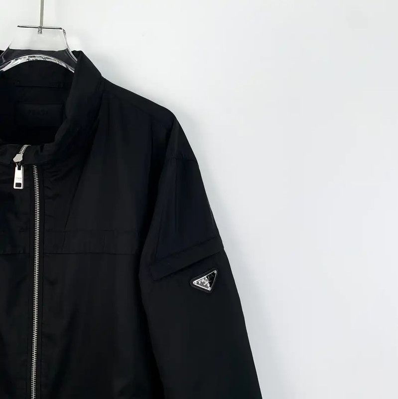 Prada Prada Black Men's Outerwear Jacket Size XL Size US XL / EU 56 / 4 - 3 Thumbnail