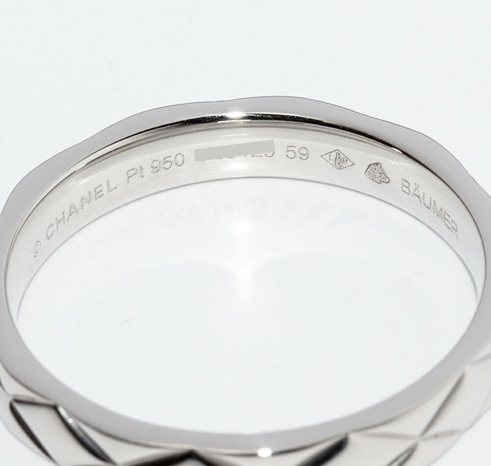 Chanel Chanel Chanel Matelasse Pt950 Ring Size 18 Metal Ring DUTY FREE for USA Size ONE SIZE - 4 Thumbnail